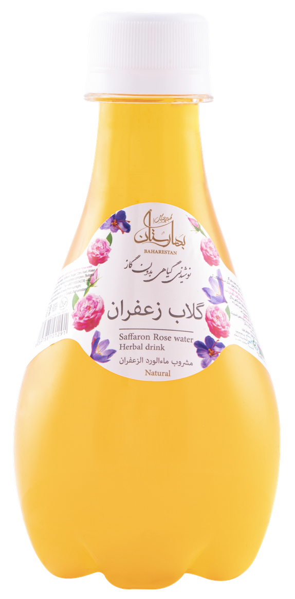 نوشیدنی گلاب زعفران 250 گرمی پت